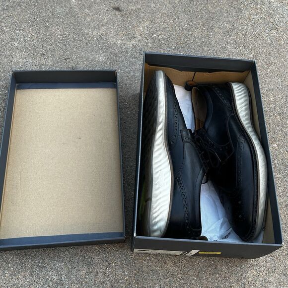 ECCO Black ST.1 Hybrid Wingtip Derby Shoes Men's Size EU46 12-12.5 US Business - Picture 11 of 11